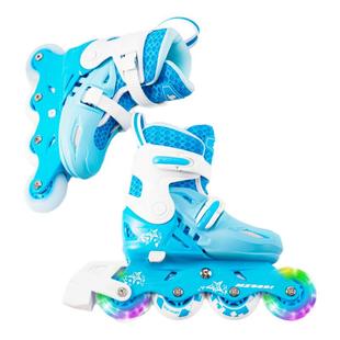 美洲狮儿童轮滑鞋初学女童溜冰鞋休闲男童滑冰鞋全套旱冰鞋滑轮鞋