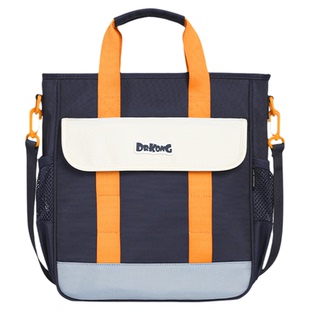 江博士补习袋小学生课外书包男女儿童斜跨美术袋补课手提袋拎书袋