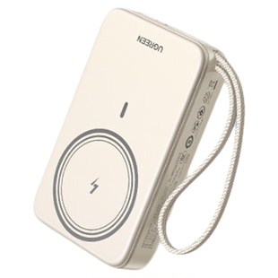 【充电宝3C认证可上飞机】绿联2026新款磁吸自带线充电宝20000毫安16适用苹果快充17安卓移动电源正品