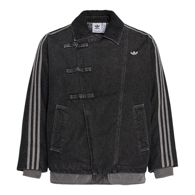 Adidas/阿迪达斯正品三叶草男女休闲翻领新中式保暖棉服KR5066