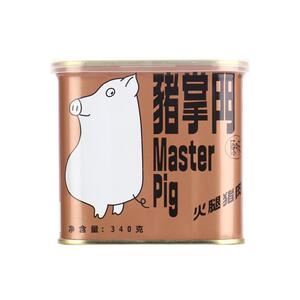 猪掌门午餐肉罐头340g*3罐涮火锅食品速食三明治官方旗舰店 含盖