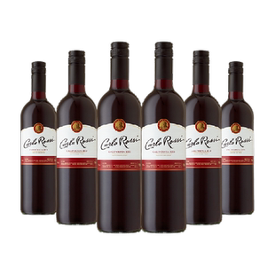 【进口】加州乐事柔顺红葡萄酒750ML*6美国原瓶进口混酿