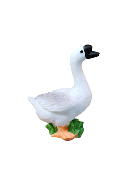 可爱仿真大鹅树脂盲袋微景观摆件