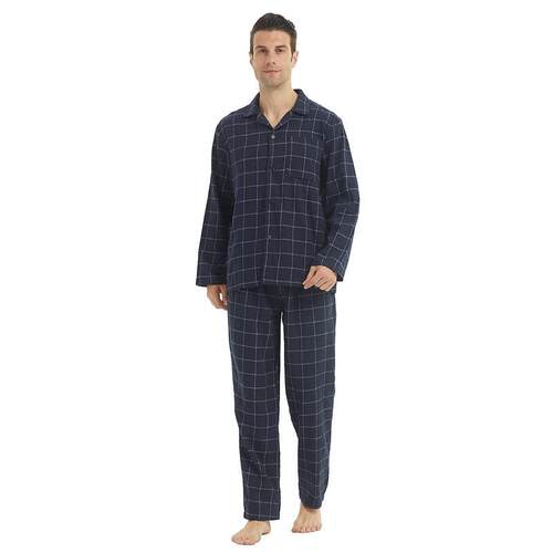 O 81955 Men's Long Sleeve Cotton Pajama Set 男士棉质睡衣