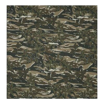 美式复古迷彩方巾街舞头巾丝巾