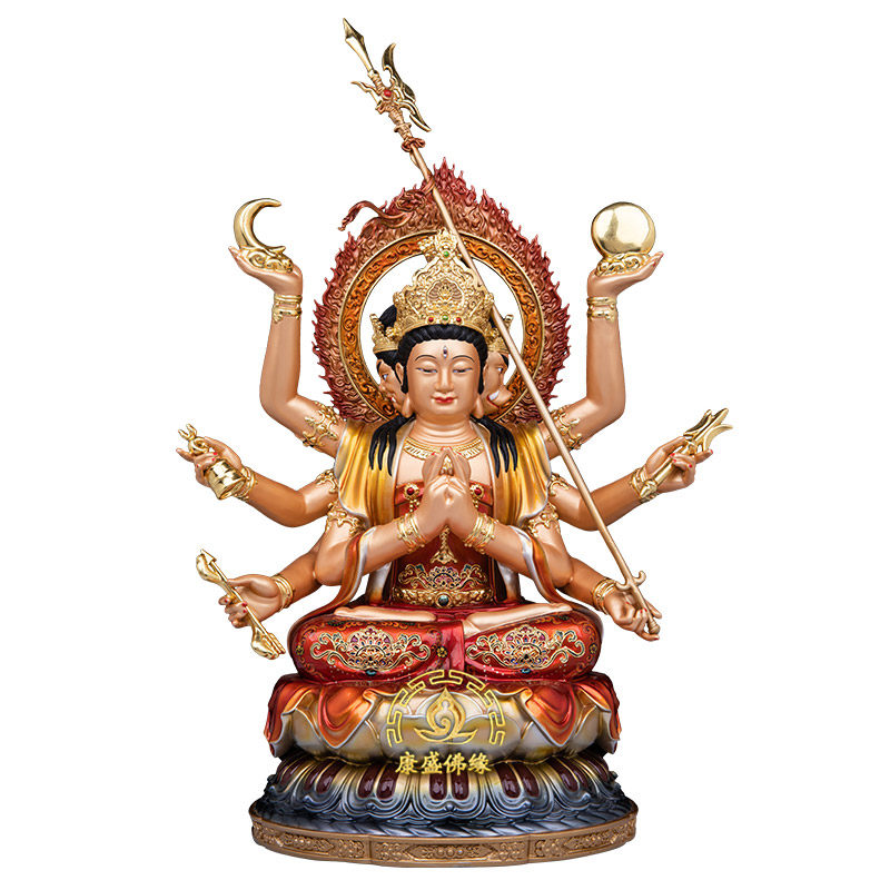 纯铜斗姥斗姆元君神像客厅工艺品