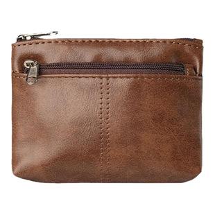 手工真皮名片卡包小巧复古简约拉链小零钱包驾驶证包公交卡钥匙包