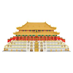 故宫太和殿榫卯结构积木玩具高难度古建筑益智拼装建筑3D立体模型