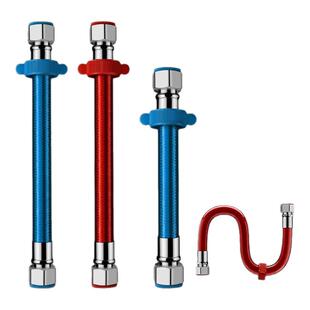 304热水器不锈钢波纹管进水管冷热4分耐高温加厚软管连接管热水管