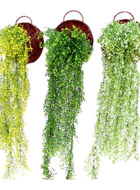 仿真植物藤条假花吊兰金钟壁挂