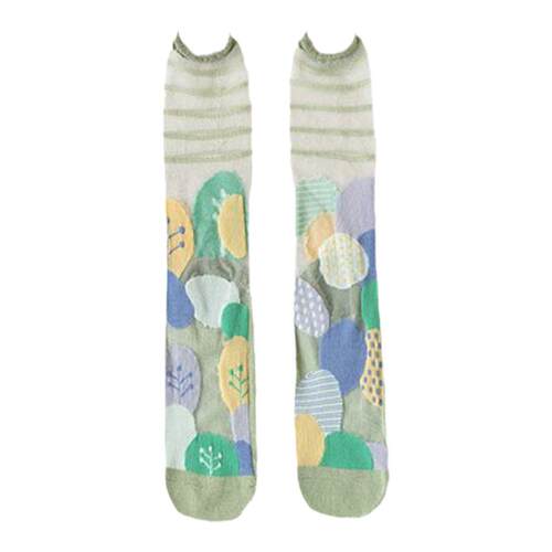 夏季日系复古AB不对称中筒袜子女ins潮薄款透明网红同款玻璃丝袜