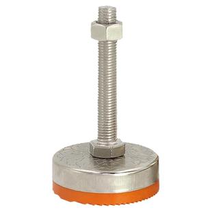 D30D40花纹防滑带胶支撑调节脚m12可固定减震脚杯m10m8