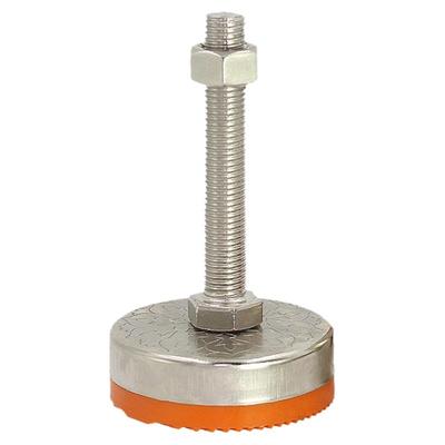 D30D40花纹防滑带胶支撑调节脚m12可固定减震脚杯m10m8