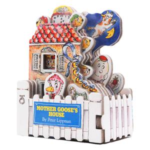 现货 Mini House 鹅妈妈 Mother Goose's House 进口英文原版迷你屋系列 鹅妈妈的家 造型书 卡板书 纸板玩具书