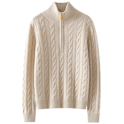 启超官方高端100%纯山羊绒衫