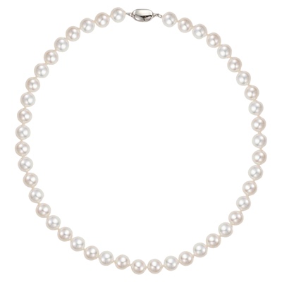 8-9mm天然珍珠项链毛衣链礼物