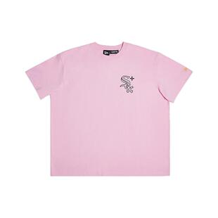 NewEra纽亦华SMFK联名MLB系列白袜队棉质休闲圆领短袖T恤13429794