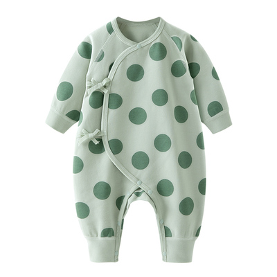 汤尼倍儿新生儿系带连体衣服纯棉