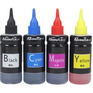 Akouta秋田墨水适用佳能TS3380 MG2580s 2400 3080 3480  mg3680 4580 3180 mp288 308 208 喷墨打印机墨水