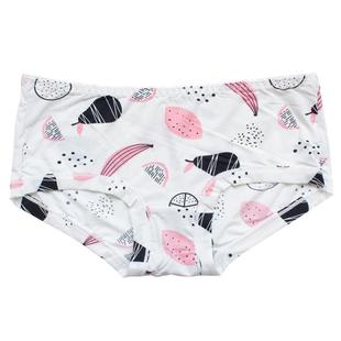 超柔夏日轻薄丝滑冰丝女士内裤 可爱低腰无痕性感短裤印花包臀