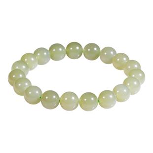 【和合玉器】和合玉器和田玉圆珠青玉1.0珠手链手串