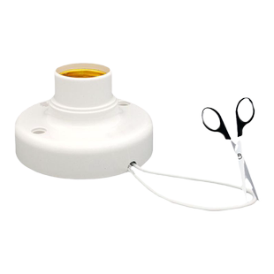 楼道E27螺口光声控开关感应灯座明装自动LED节能灯泡走廊感应灯头