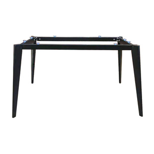 定制铁艺工作台支架 岩板玻璃大理石木板餐桌架会桌腿办公桌脚架