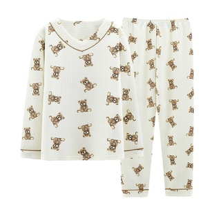 睡衣秋冬季女款空气棉三层加厚保暖家居服长袖套头小个子新款夹棉