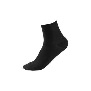 花里家防臭精油袜男士抑菌吸湿棉女袜黑色简约不起球透气中筒袜子