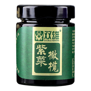 正宗潮汕紫菜橄榄下饭菜小菜双雄160g瓶装拌面拌粥佐餐罐装即食菜