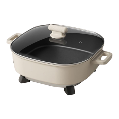 电火锅家用2025新款多功能煎炒蒸煮炖一体锅烤鱼锅方形专用电煮锅