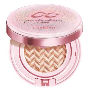 卡姿兰水润无瑕蜗牛气垫cc霜大牌正品保湿遮瑕持久不脱妆配替换装