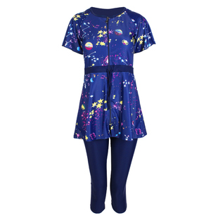 宜肤冬天泡温泉妈妈泳衣女款显瘦遮肚中老年保守大码胖mm分体泳装