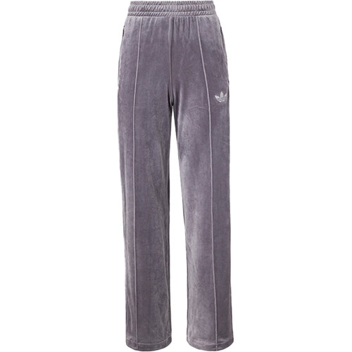 Adidas/阿迪达斯正品三叶草女士天鹅绒烫钻水钻长裤JY0215