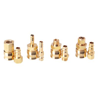 Brency-Inter厂家直销欧标德式黄铜空气空压机PU气管快插快速接头