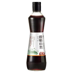 遵循自然原酿特级酱油500ml 足期酿造酱油家用调味0%添加防腐剂