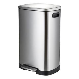 不锈钢垃圾桶厨房家用大号脚踏式客厅大容量商用酒店办公轻奢高档