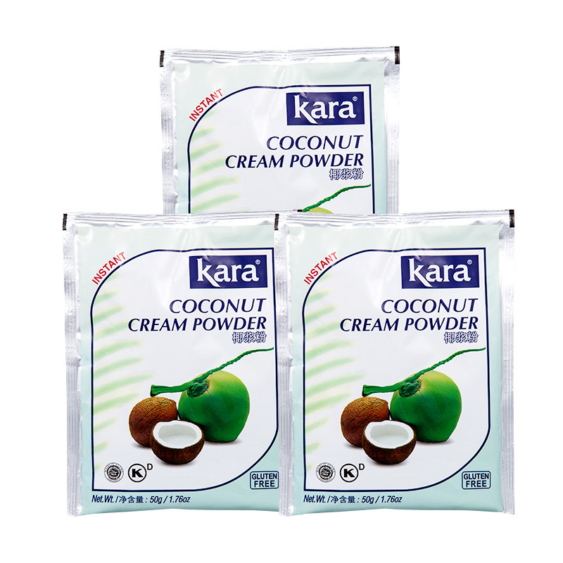 Kara椰浆粉50g*3佳乐奶茶店专用西米露生椰拿铁甜品烘焙咖喱原料