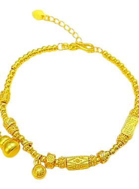 CAMIERY【新店福利】镀24K金 葫芦纳福手链福禄好运气质百搭保色