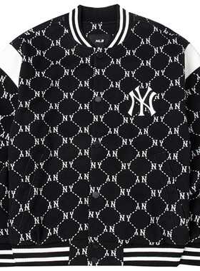 幸运叶子丨MLB官方棒球服男装女装冬季新款复古老花外套情侣休闲