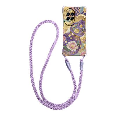 中国风富贵葫芦斜挎编织绳硅胶壳