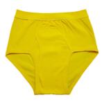 老年黄色纯棉内裤蛇年高腰男士内裤黄全棉本命年舒适三角裤
