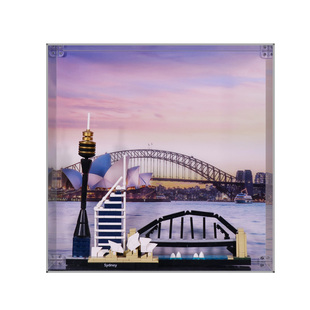 LYB乐一百适用于乐高天际线相框东京21034伦敦上海城市系列展示盒