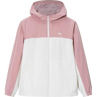 安踏无氟防泼水外套女2026新款宽松综训夹克运动服上衣162617604S