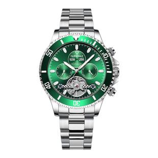 马克华菲曾毅同款手表男2026新款绿水鬼全自动防水机械腕表男表