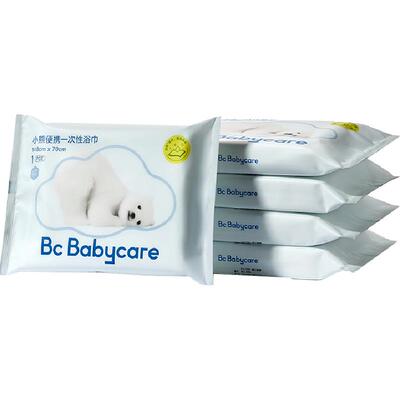 babycare一次性小熊浴巾