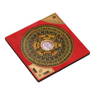 黄铜罗盘专业指南针综合盘高精度八卦高级罗经摆件三元合一测量仪
