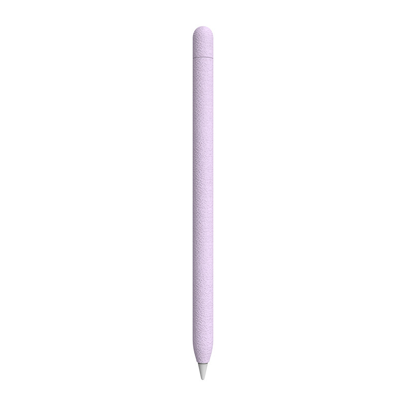 适用苹果ApplePencil笔套简约皮纹纯色一代2二代iPencil保护套apple超薄pencil硅胶iPad笔尖套