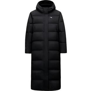 安踏鹅绒六度芯面包羽绒服四防长款大白运动外套女春夏季防风棉服