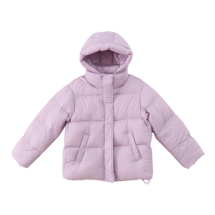 女大童羽绒服【90白鸭绒】青少年2025冬装新款保暖连帽羽绒外套潮